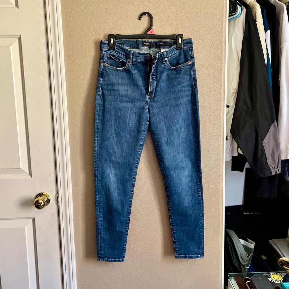 Banana Republic Blue Mid-rise Skinny Jeans - Picture 2 of 8